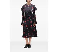 GANNI ruffled floral dress - Black 34-36-38-40-42-44