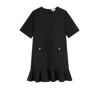 GANNI ruffled pocket dress - Black 32-34-36-38-40-42-44
