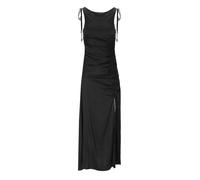 GANNI SATIN BLACK LONG DRESS 34