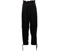 GANNI satin cargo trousers - Black 32-34-36-38-40-42