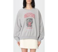 GANNI Sweatshirt Woman color Grey - Size: M - female
