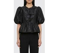 GANNI Top Woman color Black - Size: 34 - female