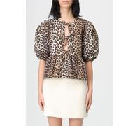 GANNI Top Woman color Brown - Size: 34 - female