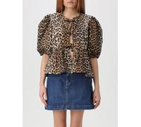 GANNI Top Woman color Brown - Size: 38 - female