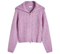GANNI Women's Alpaca Cotton Mix Highneck Rose Violet