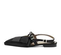 GANNI Women's Big Bow Slingback Ballerina Black