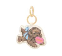 GANNI Women's Dog Keyring Tobacco Brown