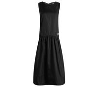 GANNI Women's Duchesse Nylon Midi Dress Black