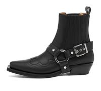 GANNI Women's Fitted Chelsea Western Boot Black