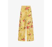 Ganni Womens Ganni Baggy Printed Denim Jeans Vibrant Yellow 27