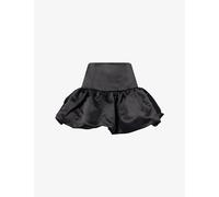 Ganni Womens Ganni Flared Satin Mini Skirt Black 12