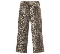 Ganni Leopard-Print Cotton-Blend Denim Jeans - W29
