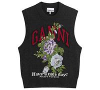 GANNI Women's Wool Vest Phantom