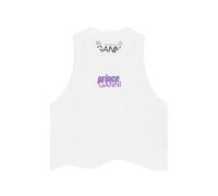 GANNI x Prince logo tank top - White XS-S-M