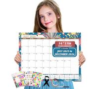 Gannyfer Desk Calendar 2025-2026, 18 Months Fridge Calendar - Large 14" x 11" Desktop/Wall Monthly Calendar, July 2025 - Dec 2026, Personal Planner for Home, School, Office(3 Stickers)