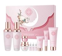 Ganoderma Anti-Aging 10-Piece Skincare Set - Hydrating Facial Routine with Niacinamide & Aloe for Women, Sensitive Skin Care, Pamper Gifts for Women for Revitalization and Comfort