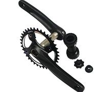 GANOPPER 32T Single Speed Crankset 1X MTB Crank Arm Set 104 BCD Narrow Wide Teeth 9s 10s 11s Road Bicycle Crankset with 68mm 73mm Bottom Bracket