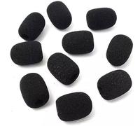 GANPUB 10Pcs Black Microphone Headset Grill Windscreen Sponge Foam Mic Cover Price Black Wholesale,Windscreens and Pop Filters,Windscreens and Pop Filters