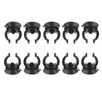 GANPUB 10PCS Black Suction Cup Fish Tank Aquarium Heater Rubber Clip Airline Tubing Glass Holder Pet Supplies Cost- Effective Fashion in Practical Aquarium Pumps and Filters(18-22MM)