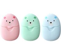 GANPUB 150pcs Soap Sheets Portable Disposables Scente Bath Slices Sheet Foaming Paper Soaps for Home Travel Outdoor Bathroom Personal Care Makeup Remover