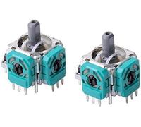 GANPUB 2Pcs Blue 2 x For Xbox One Controller 3D Analog Joystick Axis Sensor Module Rocker Replacement,Controllers