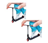 GANPUB 2Pcs Finger Scooter Set Scooter Finger Set Finger Skateboard Educational Bike Miniature Trick Roller Finger Skateboard Training Props