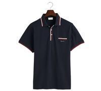 Gant 2-col Tipping Pique Short Sleeve Polo Blue S Men
