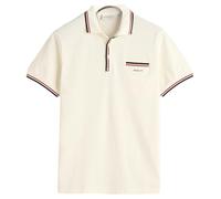 GANT 2-COL Tipping SS Pique Polo Shirt, Eggshell, X-Large