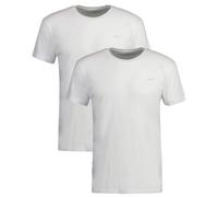 Gant for man. 900002008 Pack of two white crew neck shirts (S), Casual, Homewear, Cotton, Short sleeve