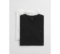 GANT 2 Pack Pure Cotton Crew Neck T-Shirts White Mix