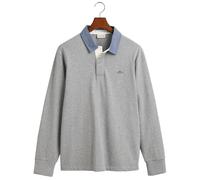 Gant Mens Regular Fit Chambray Heavy Rugger - Melange - Size X-Large