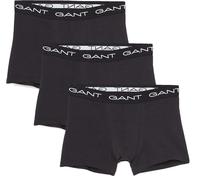 Gant 3-Pack Classic Logo Boxer Trunks, Black