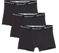 GANT 3-Pack Classic Logo Boxer Trunks, Black - M