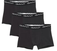 GANT 3-Pack Classic Logo Boxer Trunks, Black - S