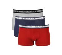GANT Men's 3-Pack Core Boxer Trunks, Cherry Red - Size: 32/33/32