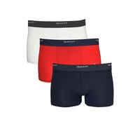 Men's GANT 3-Pack Mens Core Trunks with Logo Waistband - Navy - Size: 33/32/32