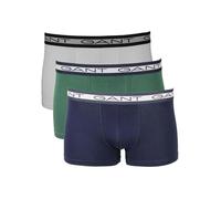 GANT Men's 3-Pack Core Boxer Trunks, Woody Green - Navy - Size: 37/36/32