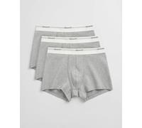 GANT 3-Pack Mens Core Trunks with Logo Waistband - 94 Light Grey Melange - 94 Light Grey Melange - L