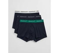 GANT 3-Pack Organic Cotton Boxer Trunks, Navy - Large