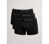 GANT - 3 Pack Stretch Cotton Trunks - Black
