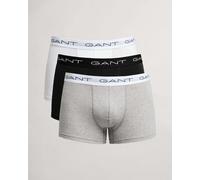 GANT - 3 Pack Stretch Cotton Trunks - Black/White/Grey