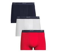 Men's GANT 3-Pack Mens Core Trunks with Logo Waistband - Navy - Size: 33/32/32