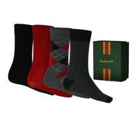GANT 4-Pack Argyle & Stripe Print Socks Gift Set, in Charcoal Melange - 40-42