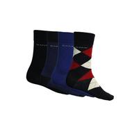 GANT 4-Pack Argyle, Stripe & Solid Socks Gift Set, Marine - 43-45