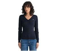 Women's V-neck sweater Gant Classic Bleu XS