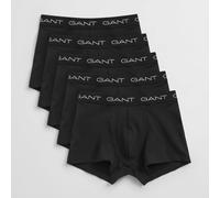GANT 5-Pack Slim Fit/Regular Waist Boxer Trunks, Black - Large