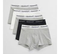GANT 5-Pack Slim Fit/Regular Waist Boxer Trunks, Light Grey Melange - XX-Large