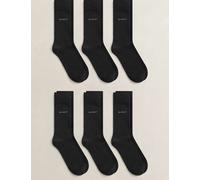 GANT 6 Pack Cotton Rich Logo Socks Black