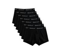 GANT 7-Pack Contrast Waistband Boxer Trunks, Black - Small