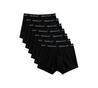 GANT 7-Pack Contrast Waistband Boxer Trunks, Black - X-Large